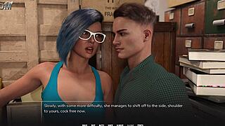 tattoo emo college girl sneaks handjob in closet at taboo university 114