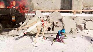 mai shiranui's naked big ass and tits in doa6 mod gameplay