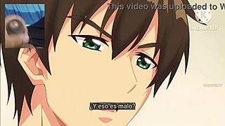 Otaku dude unloads on hot anime girl's shaved pussy and tight ass