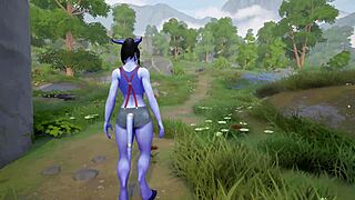 draenei slut aches desperately for thick dick pounding her ass in 3d hentai game