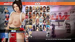 mai shiranui's naked big ass and tits in doa6 mod gameplay