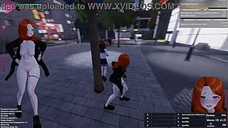 Innocent Virgin's Public Strip Tease Gets Caught