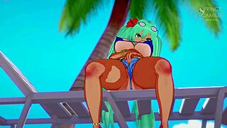 Brazilian Miku Fingers Herself To Climax