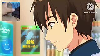 Otaku dude unloads on hot anime girl's shaved pussy and tight ass