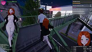 Innocent Virgin's Public Strip Tease Gets Caught