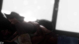 petite babe ridin bbc hard in cowgirl then doggystyle poundin