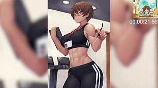 Girlfriend's Sweaty Workout Forces JOI into Tomboys Reward Sex