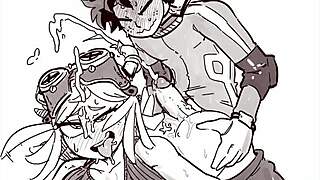 oh man my hero academia mei rule34 hentai's so kinky i cant... i mean i just love her overwacth style stuff too messed me up!!