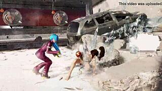 mai shiranui's naked big ass and tits in doa6 mod gameplay