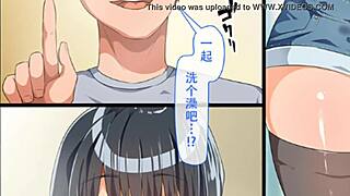 Manga babe's big ass and tits cum-covered