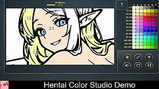 hey check out this colorful hentai nude fantasy comic demo
