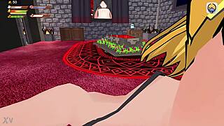 Vampire femdom university monster drains your cock in hentai game.