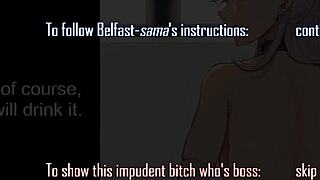 azur lane belfast commands your joi with cbt and cei, stroke to her hentai instructions now