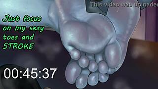 can you handle her feet femdom joi cum challenge in one minute