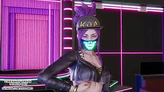 akali kda shakes that sexy ass in erotic mmd hwasa dance league hentai uncensored??
