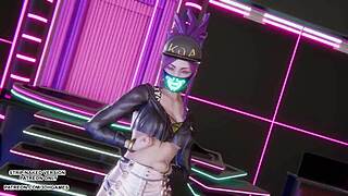 akali kda shakes that sexy ass in erotic mmd hwasa dance league hentai uncensored??