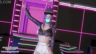 akali kda shakes that sexy ass in erotic mmd hwasa dance league hentai uncensored??