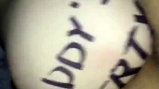 my best friend goes crazy pipping hard while glued to anime on screen, losing all control in the heat