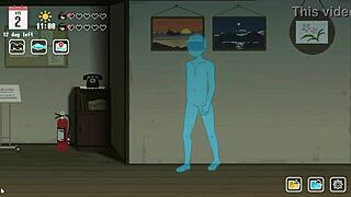 Summer Vacation Hentai Game: Brunette's Steamy Blowjob Surprise Awaits