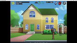 Skinny milf gets monster cock anal creampie doggystyle in summer saga game walkthrough with big tits curvy fat pussy cum