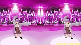 Tempting Towa Sways in VR180 3D Hololive Dance Hentai