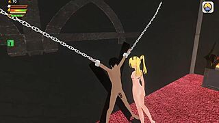 damn this 3d femdom vampire game with fart kink has me humiliated and hard, her ass owns me uncensored