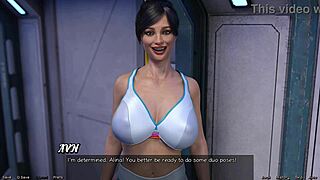 stranded in space 79 planning yoga with curvy brunette's huge milky tits