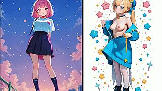 anime girl flaunts her sexy nude body so tempting 🔥🍑