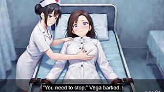 naughty alien nurse seduces patient in lesbian hospital scene monster villain animation diffusion