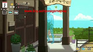 Summer Vacation Hentai Game: Brunette's Steamy Blowjob Surprise Awaits