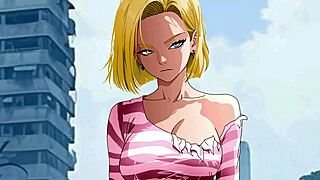 i suck and fuck android 18's huge tits while she rides my monster cock