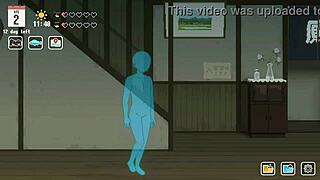 Summer Vacation Hentai Game: Brunette's Steamy Blowjob Surprise Awaits