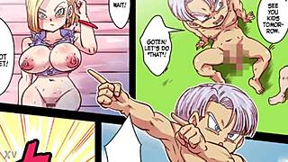 Numero 18's huge tits bounce wildly in milf teen hentai fuck!