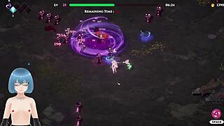 playing wedding witch hentai gameplay 6, her big oppai bride outfit gets ripped for sexy fucking