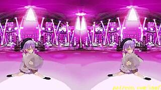 Tempting Towa Sways in VR180 3D Hololive Dance Hentai