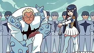 satsuki's so horny in kill la kill hentai with doggystyle pussy pounding and cumshots 😈 boobs bouncing wild