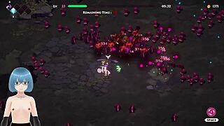 playing wedding witch hentai gameplay 6, her big oppai bride outfit gets ripped for sexy fucking