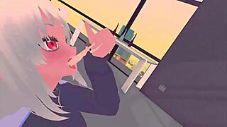 Giant women in leggings and pantyhose tower over tiny world in lindas massive home fantasy 3d animation