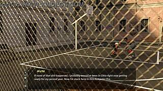 Curvy brunette teen bonds with huge monster cock in sexy outfit game hentai