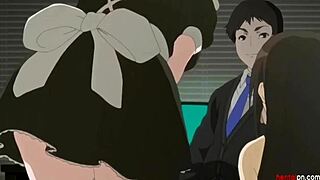 Anime Girlfriend's Anal Virginity Lost in Creampie Bliss!