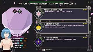 playing wedding witch hentai gameplay 6, her big oppai bride outfit gets ripped for sexy fucking