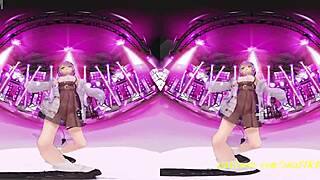 Tempting Towa Sways in VR180 3D Hololive Dance Hentai