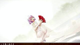 short hair babe dances stripping slow with tokio funka vibes teasing every move 🔥💃