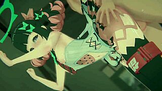 nangong yu rides cowgirl bound in zenless zone zero gangbang frenzy