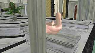 omg this cute shemale fingers her tight ass and shakes that dick hard...