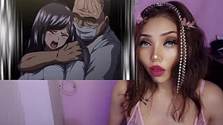 skinny teen sissy ass fucked deep by fat pervert creampie lingerie hentai