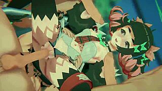 nangong yu rides cowgirl bound in zenless zone zero gangbang frenzy