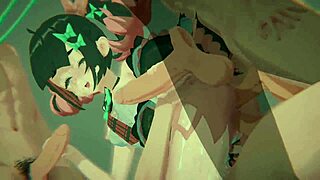 nangong yu rides cowgirl bound in zenless zone zero gangbang frenzy