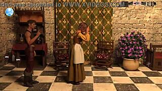 horny ginger twink bends over craving my huge white cock deep in his tight asshole medieval style