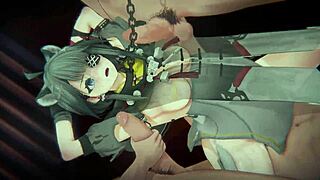 tang tang endures bondage cowgirl dp sandwich in arknights endfield orgy